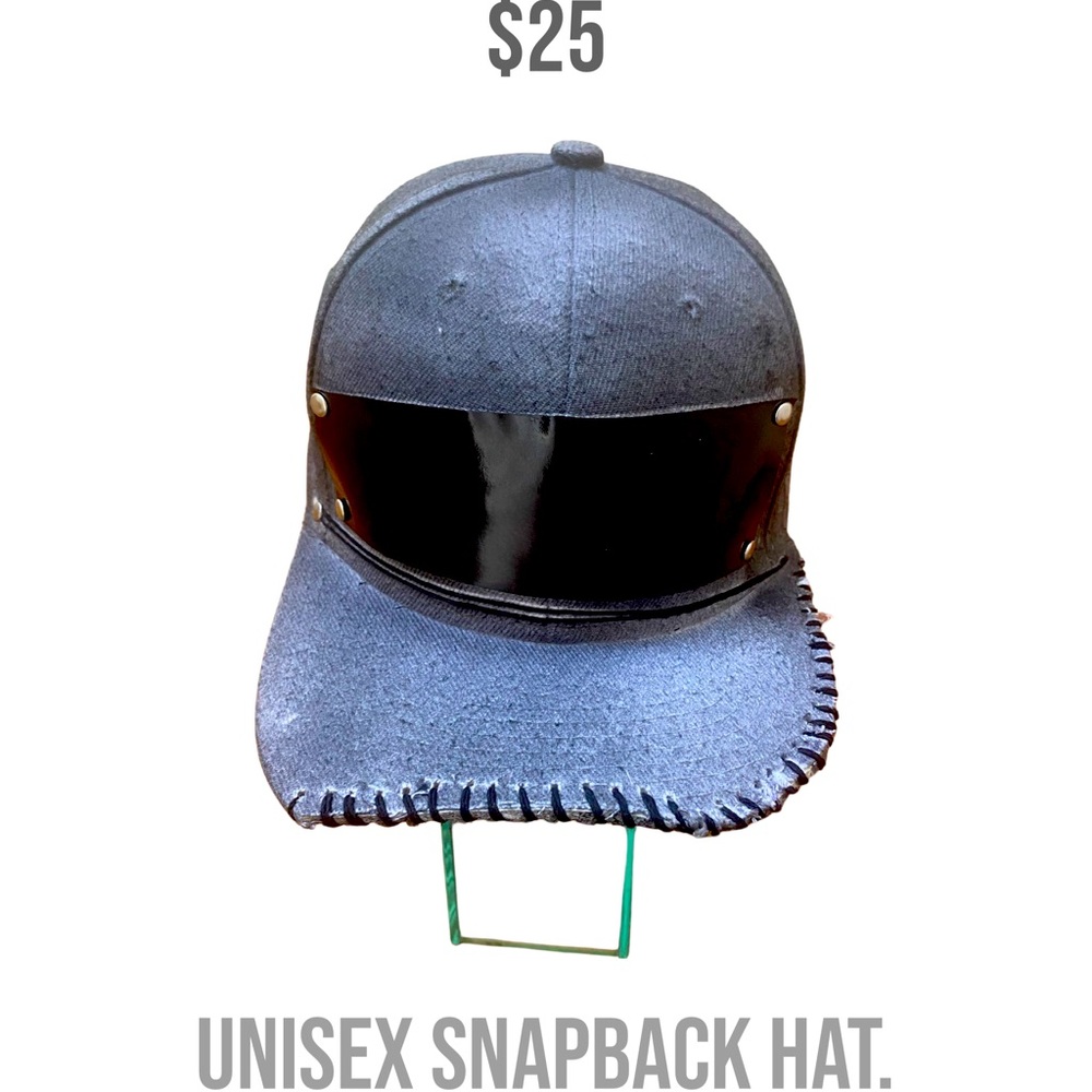 Unisex Snapchat, airbrush painted.